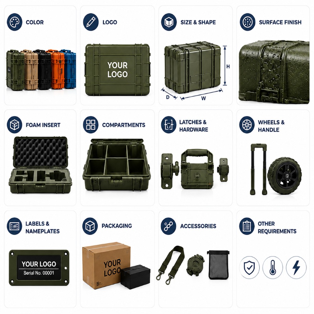 3140x620x830mm Heavy Duty Long Rotomolded Protective Cargo Case for Energy Utility and Communication Equipment