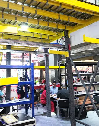 Veletržní expozice HEDA Shelves 3