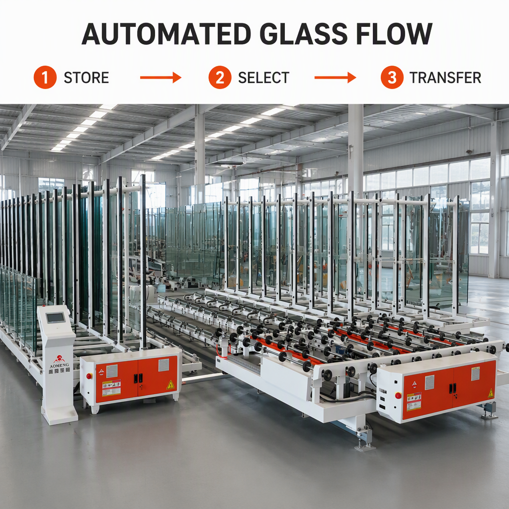Inteligentní automatický CNC systém pro skladování původních tabulí skla