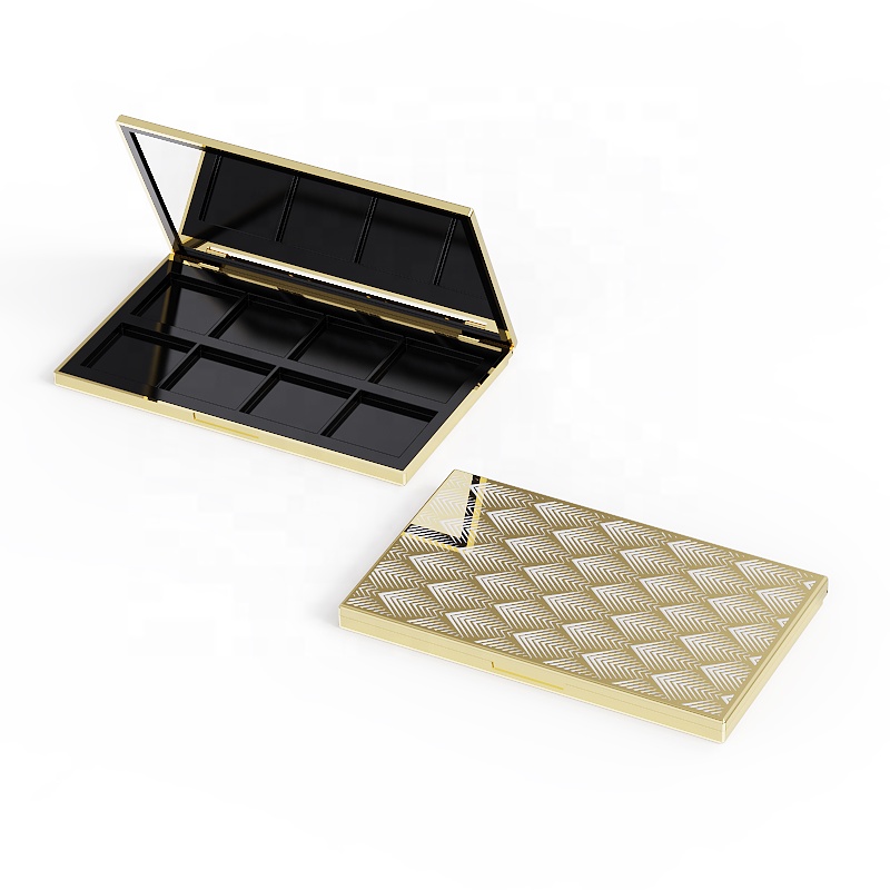 8 barev Prázdná velká paleta očních stínů Prázdný plastový kosmetický obal Paleta Magnet Make-up Compact