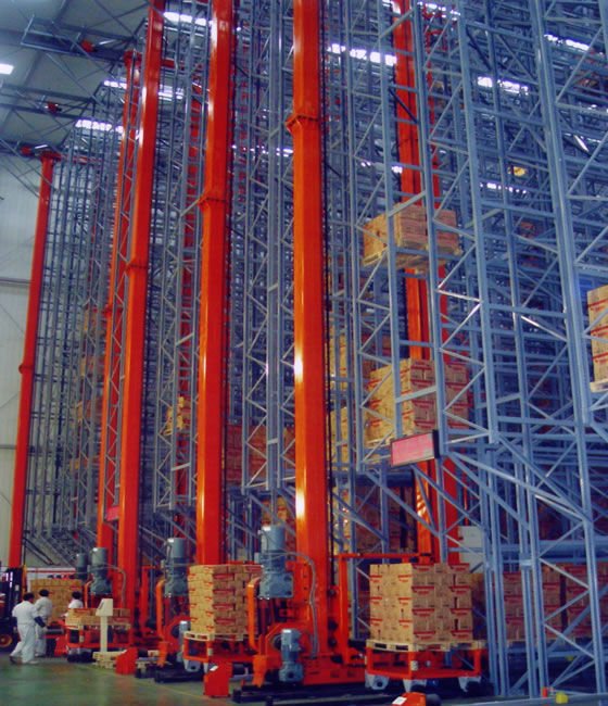 Regálový systém ASRS Efektivita logistického vybavení Kyvadlová doprava Paletový regálový systém Skladové regály Automatizovaný skladovací systém
