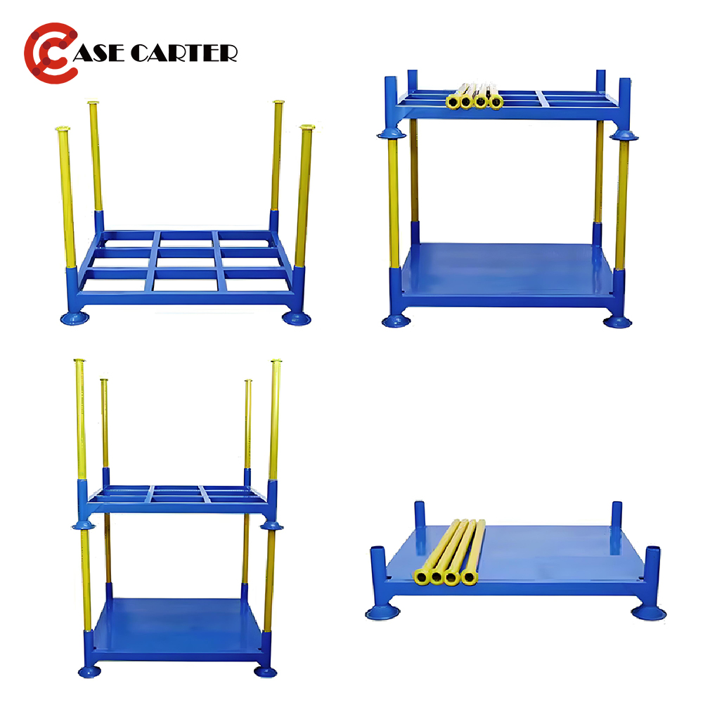 CASE CARTER OEM Heavy Duty Warehouse Stack Odnímatelná kovová pozinkovaná ocelová paleta s tlakovým povlakem
