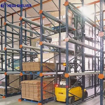 Vjezdové paletové regály drive-in pro skladování papíru