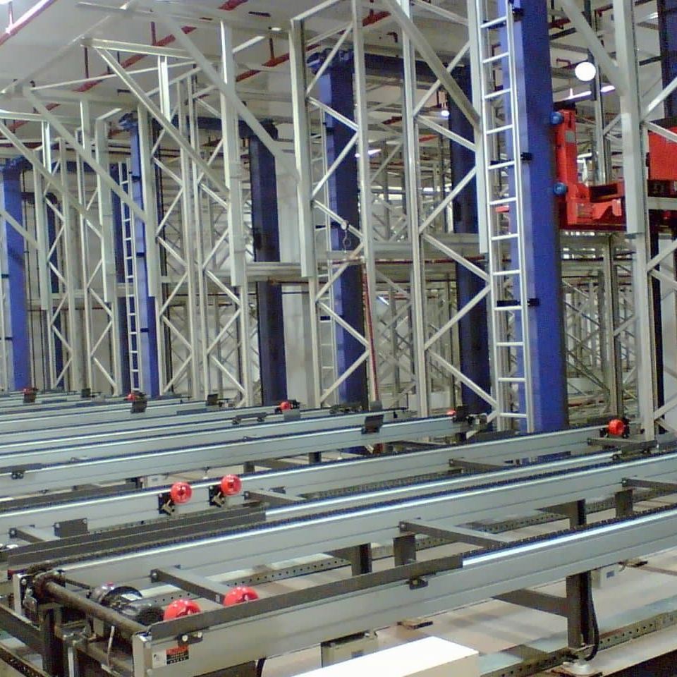 Paletový regálový systém ASRS, nový energetický automatizovaný systém pro vyhledávání skladů, průmyslové regály na míru, sklad, inteligentní robotický regál