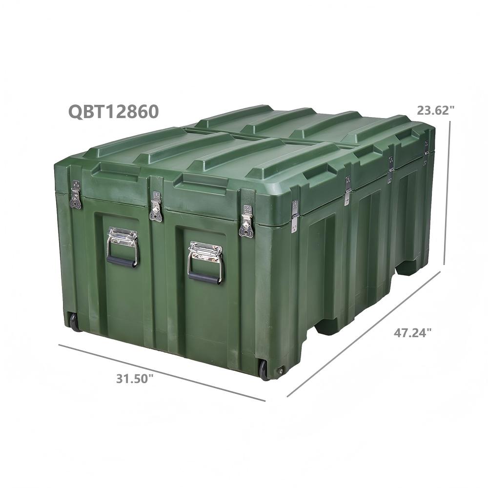 HDPE přepravní box z rotačně lisovaného materiálu pro logistiku, logistiku citlivého vybavení, rotační box s vlastní pěnovou vložkou