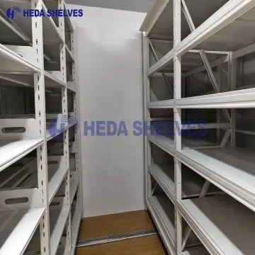 Mobilní pojízdné policové regály