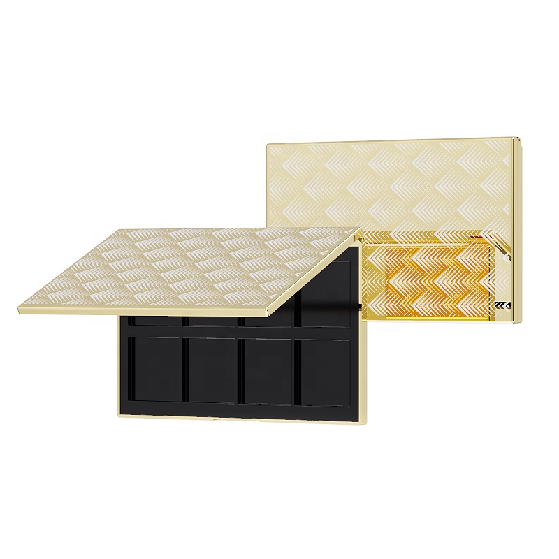 8 barev Prázdná velká paleta očních stínů Prázdný plastový kosmetický obal Paleta Magnet Make-up Compact