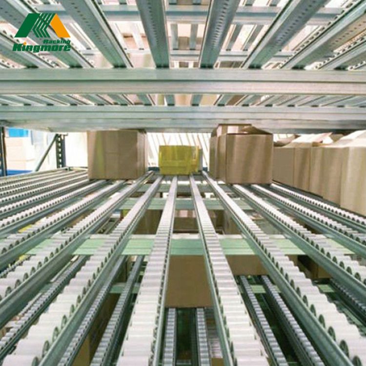Skladovací kartonový průtokový regál Průmyslová automatizace Skladování Gravitační kartonový průtokový regál