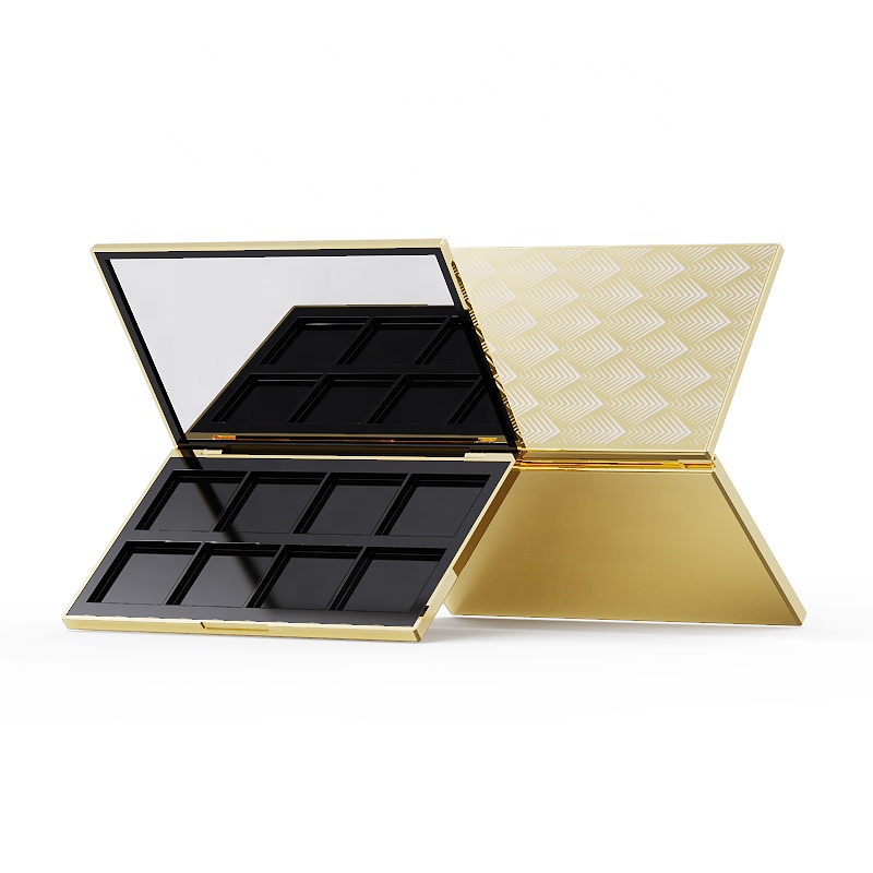 8 barev Prázdná velká paleta očních stínů Prázdný plastový kosmetický obal Paleta Magnet Make-up Compact