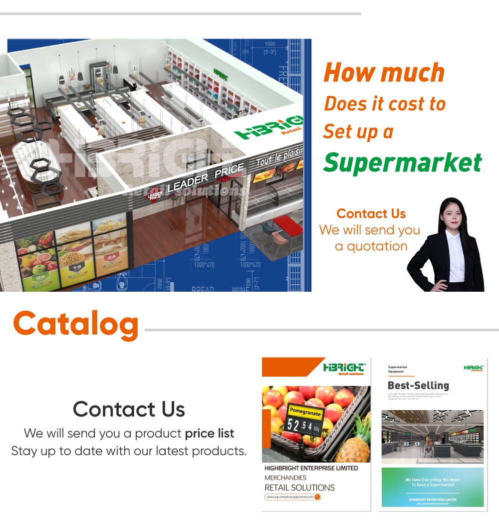 Detailní vybavení supermarketu