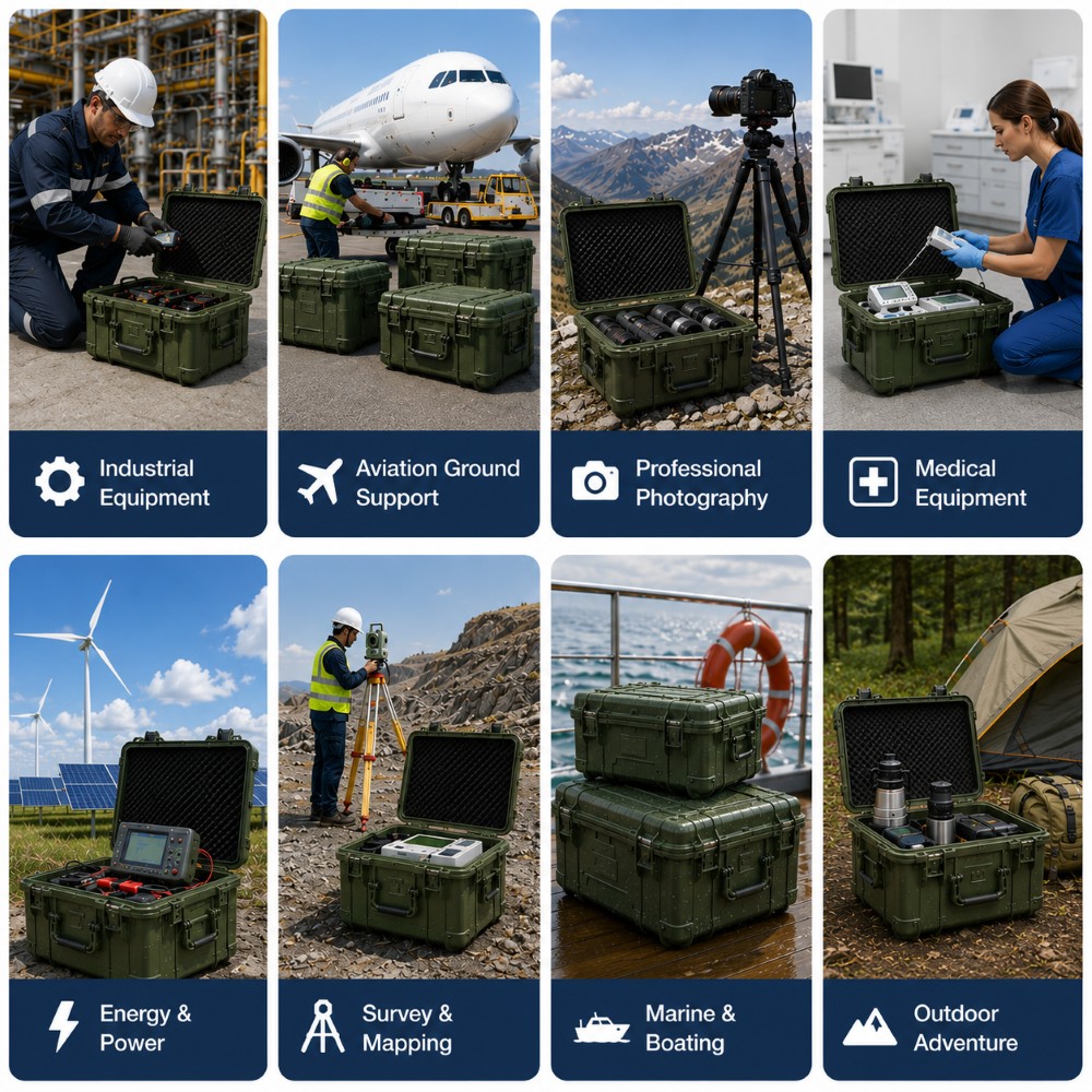 3140x620x830mm Heavy Duty Long Rotomolded Protective Cargo Case for Energy Utility and Communication Equipment