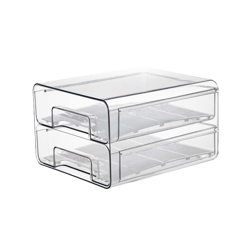 Žhavý výprodej Moderní obdélníkový plášť Plastové šperky Kosmetické pouzdro na masku Úložný box Přenosný make-up organizér Vstřikování Transparent