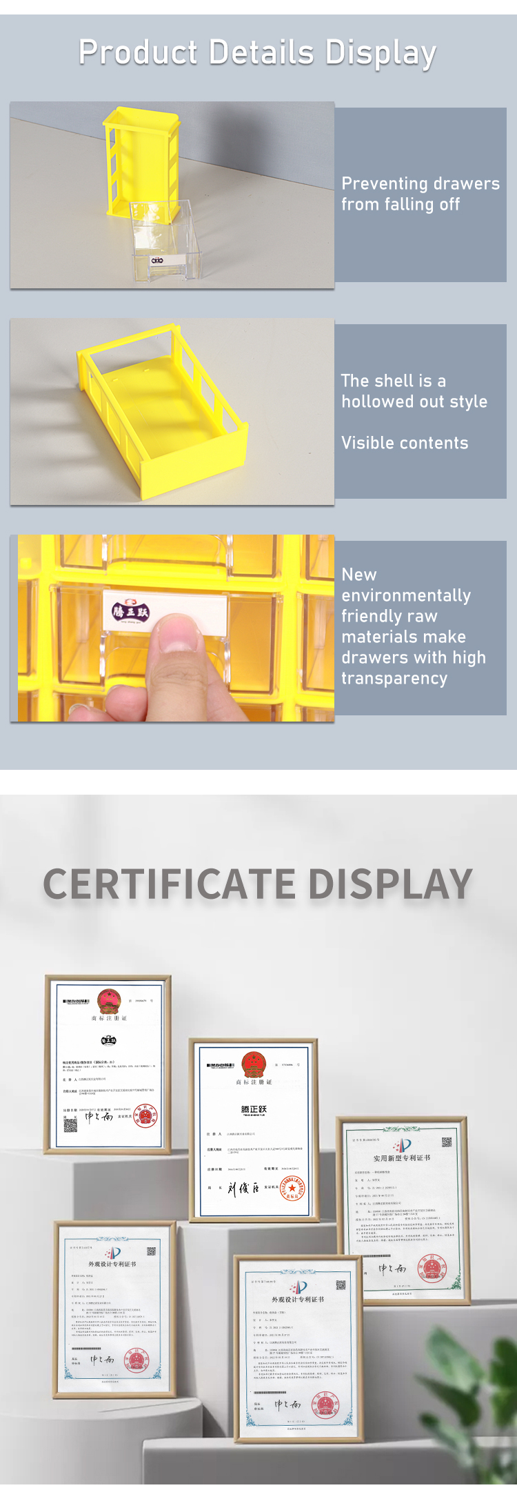 Detailní členění prostoru boxu