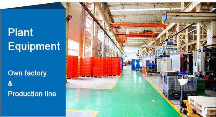 Plastic Pallet Bin Heavy Duty Stackable Container for Industrial Storage Warehouse and Material Handling