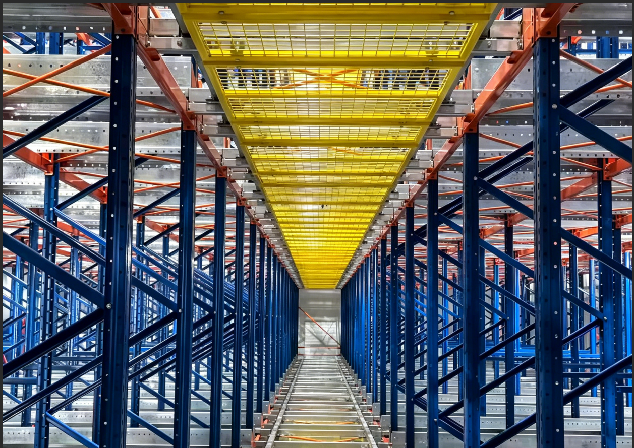 Přizpůsobený systém automatického vyhledávání skladovacích prostor ASRS Smart Pallet Racking