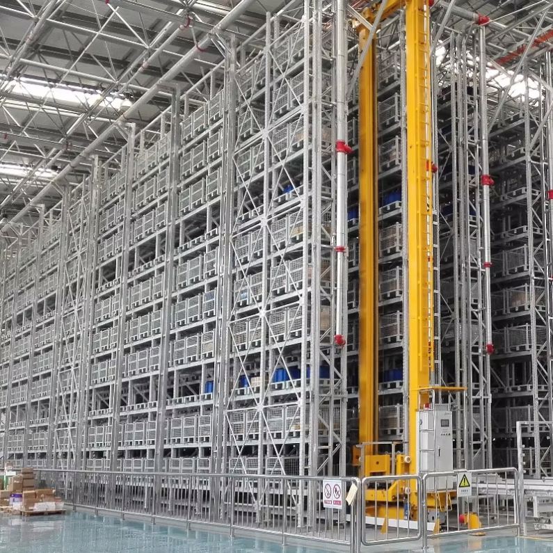 Paletový regálový systém ASRS, nový energetický automatizovaný systém pro vyhledávání skladů, průmyslové regály na míru, sklad, inteligentní robotický regál