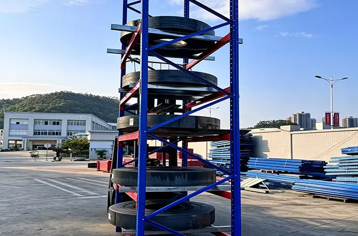 Mechanická zkouška nosnosti regálového nosníku