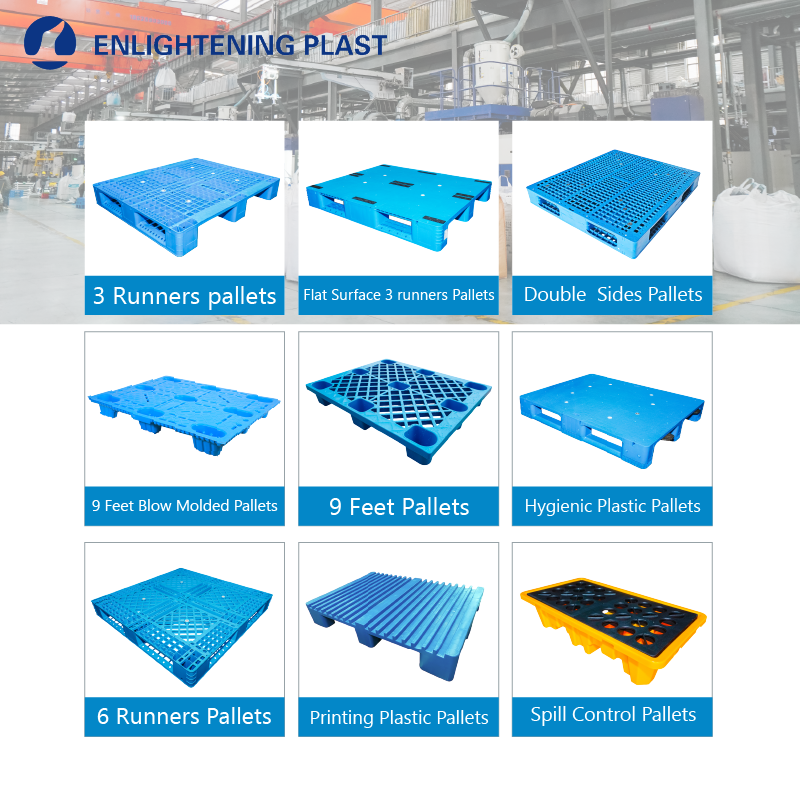 1200x1000mm Velkoobchodní potravinářské HDPE plastové palety 48x40 palců US Standard Plastové palety pro průmysl
