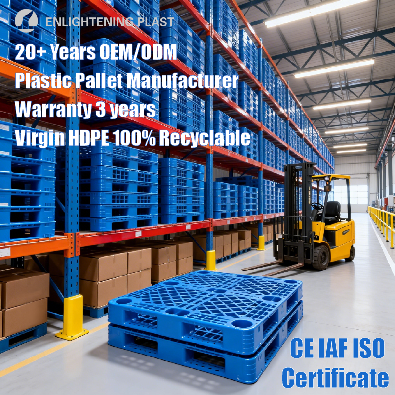 1200x1000mm Velkoobchodní potravinářské HDPE plastové palety 48x40 palců US Standard Plastové palety pro průmysl