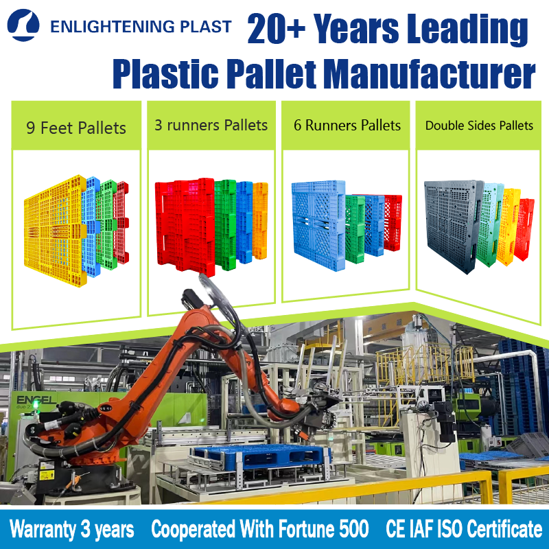 1200x1000mm Velkoobchodní potravinářské HDPE plastové palety 48x40 palců US Standard Plastové palety pro průmysl
