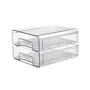 Žhavý výprodej Moderní obdélníkový plášť Plastové šperky Kosmetické pouzdro na masku Úložný box Přenosný make-up organizér Vstřikování Transparent
