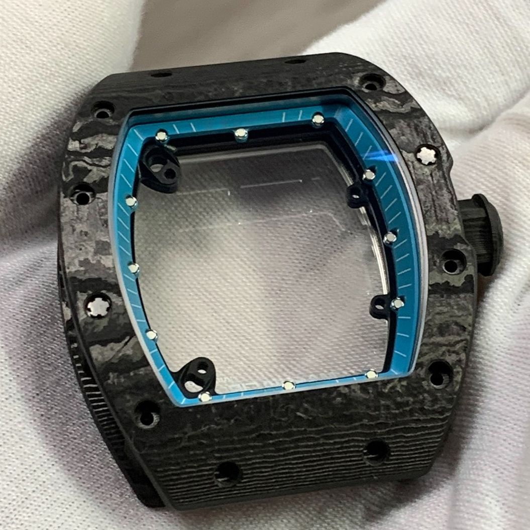 Luxusní pánské mechanické hodinky s originálními daty a keramickým pouzdrem 055CNC s dutým strojkem a dárkovou krabičkou pro firmy a volný čas.
