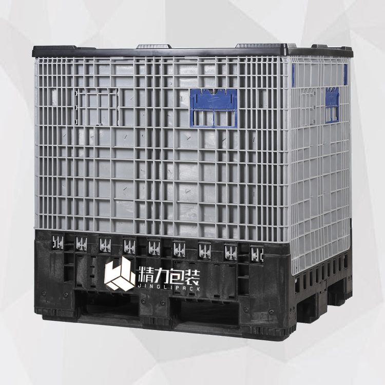 Plastic Pallet Bin Heavy Duty Stackable Container for Industrial Storage Warehouse and Material Handling