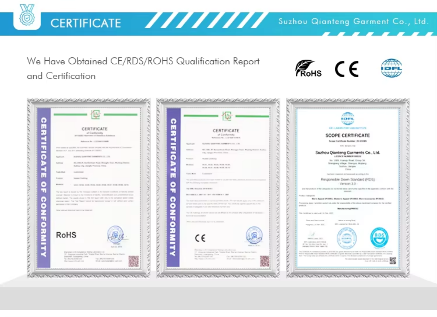 Konkurenční výhody - certifikace a zázemí
