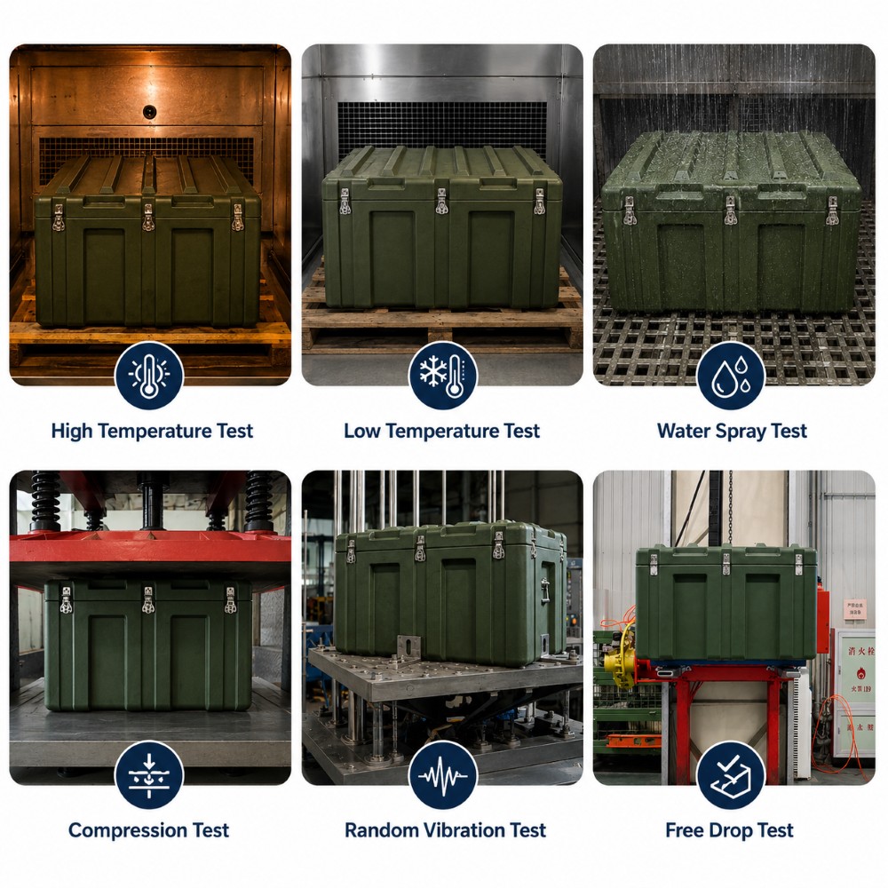 3140x620x830mm Heavy Duty Long Rotomolded Protective Cargo Case for Energy Utility and Communication Equipment
