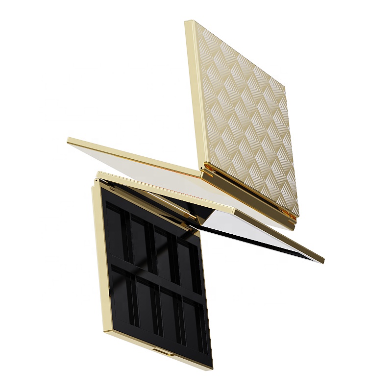 8 barev Prázdná velká paleta očních stínů Prázdný plastový kosmetický obal Paleta Magnet Make-up Compact